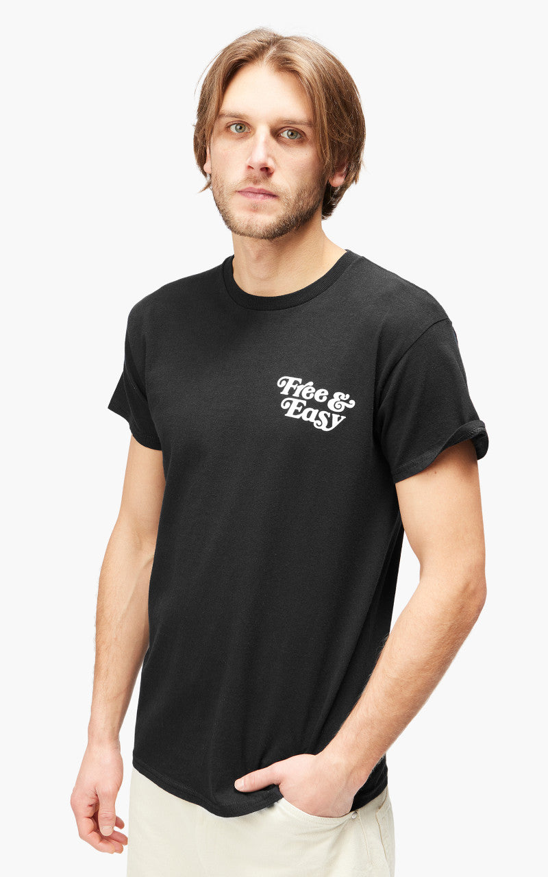 Free & Easy Dont Trip Drop Shadow S/S Tee Black