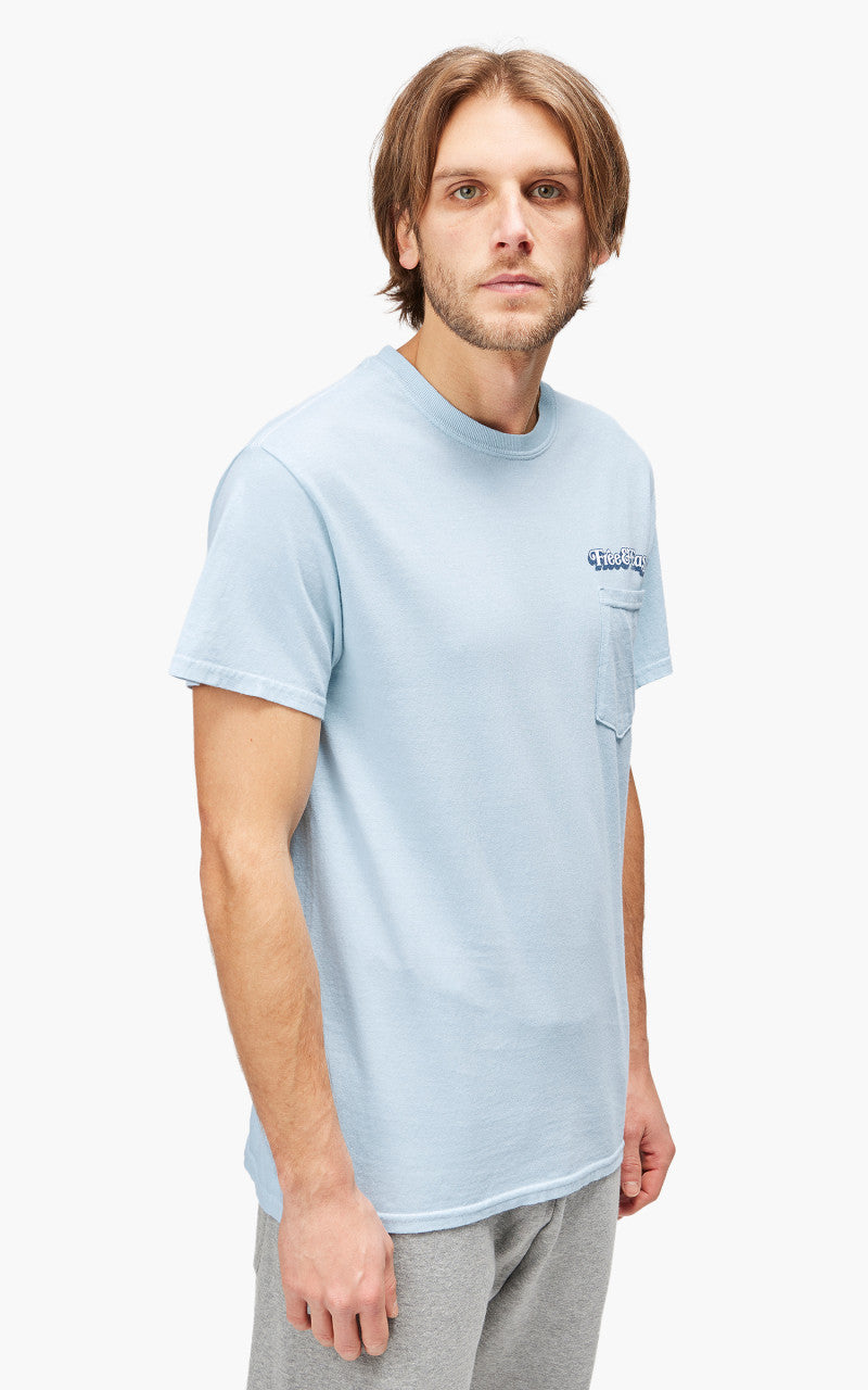 Free & Easy Dont Trip Drop Shadow S/S Tee Blue