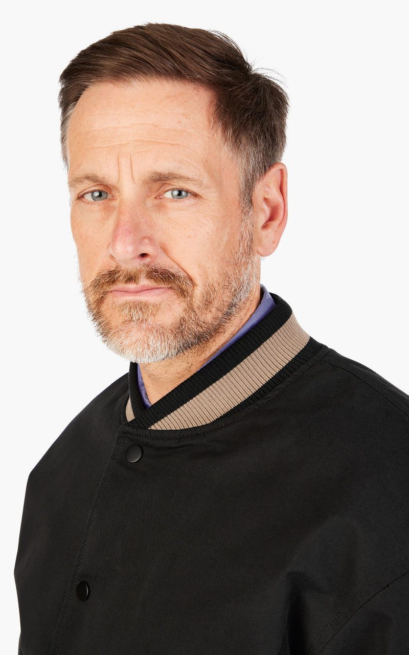 FrizmWORKS Cavalry Twill Varsity Jacket Black