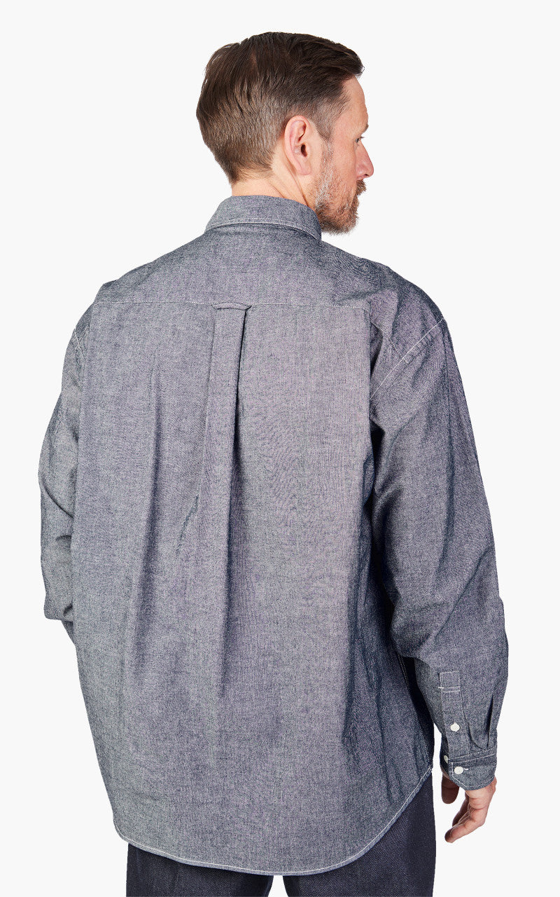 FrizmWORKS Chambray Work Shirt Indigo