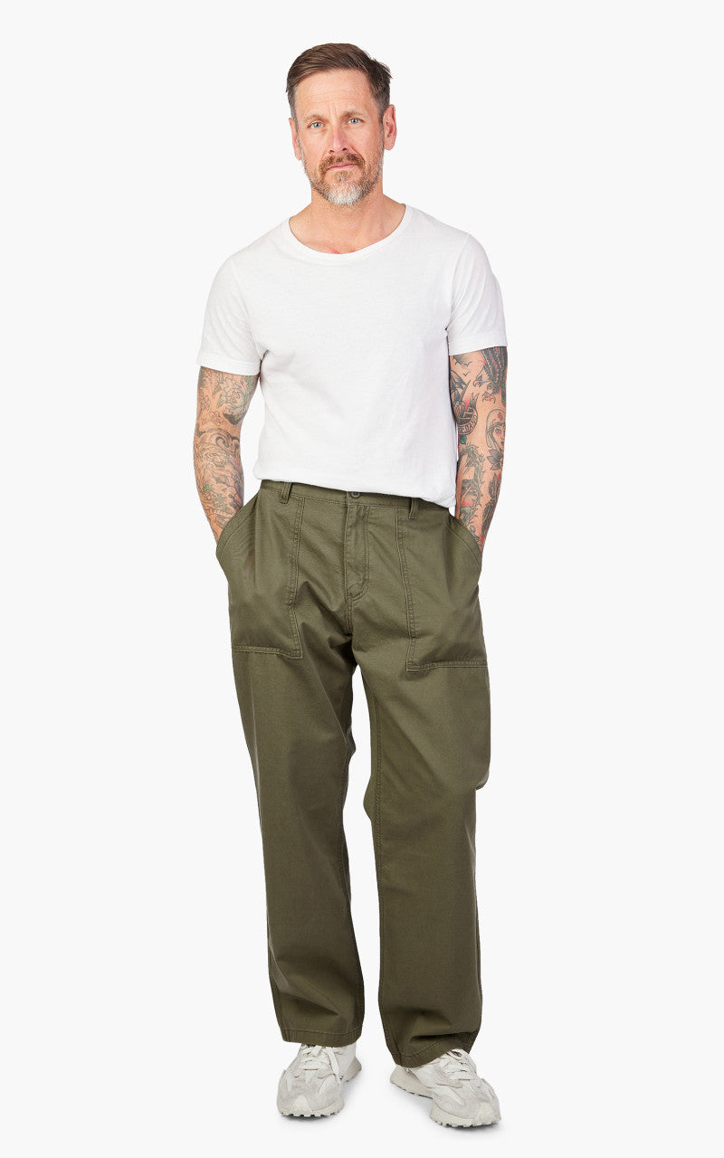 FrizmWORKS Chino Wide Fatigue Pants Khaki