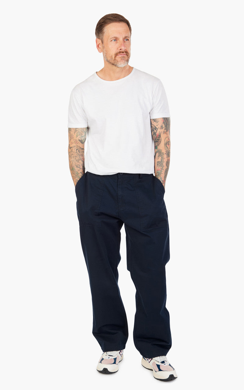 FrizmWORKS Chino Wide Fatigue Pants Navy