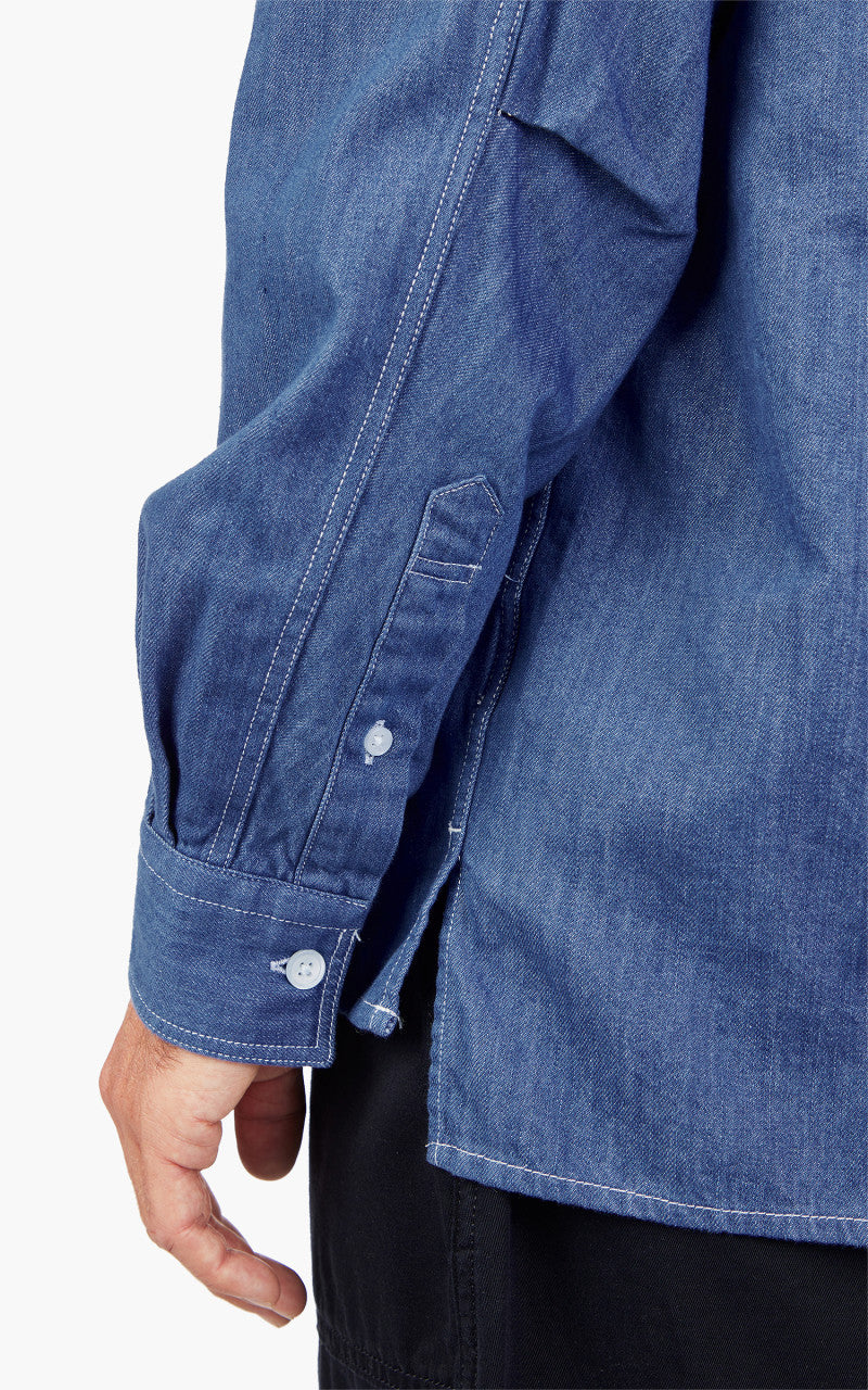 FrizmWORKS Denim Anorak Shirt Blue