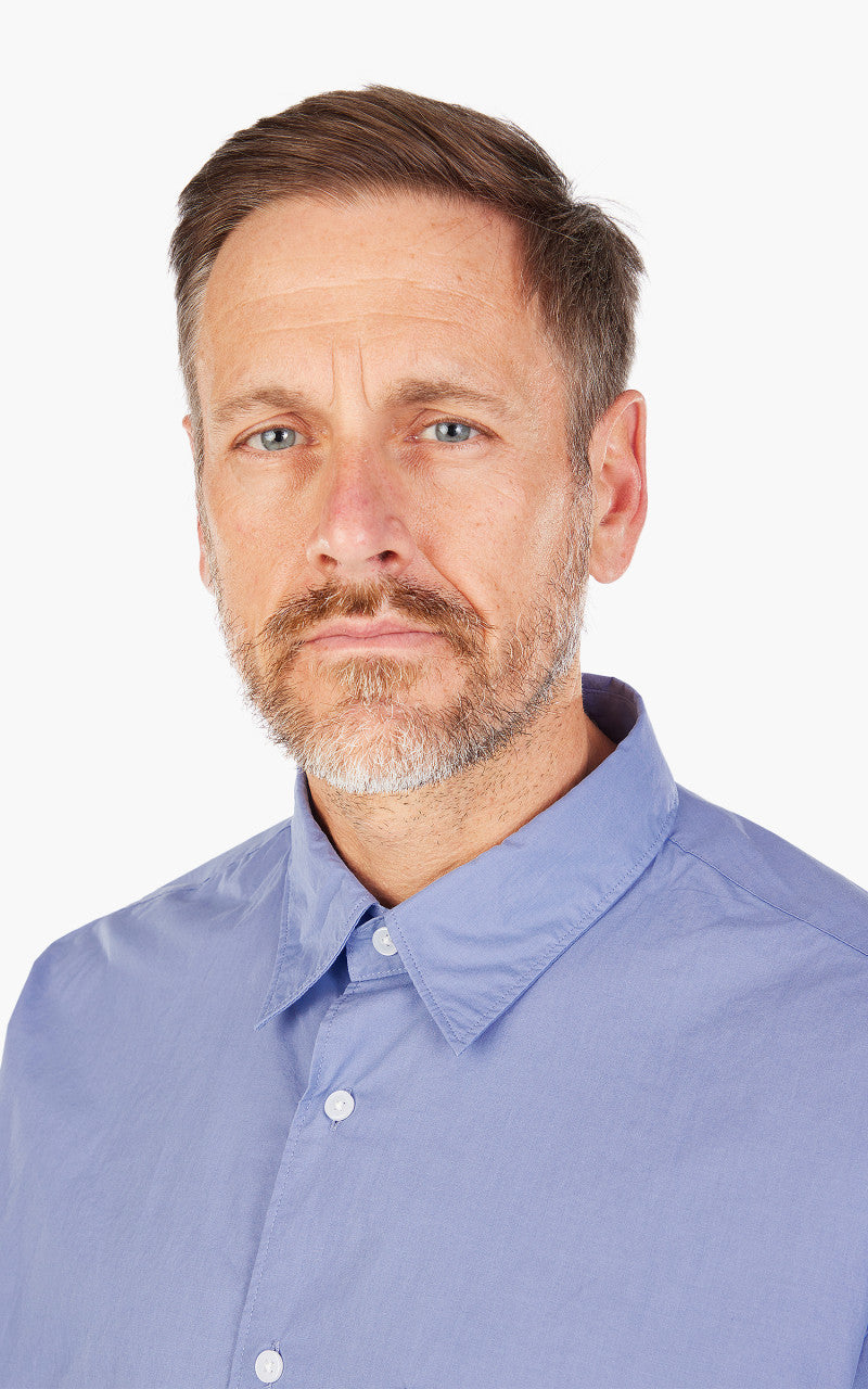 FrizmWORKS Paper Cotton Relaxed Shirt Sax Blue