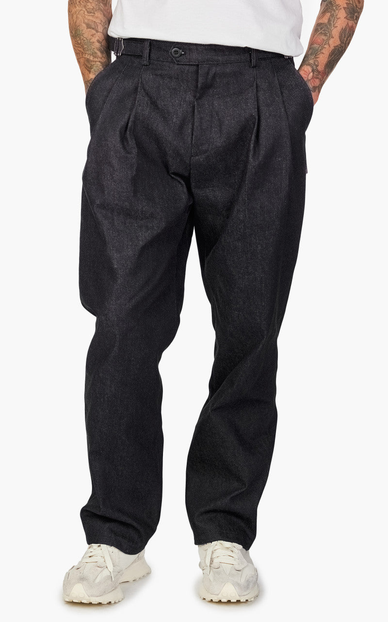 FrizmWORKS Side Adjust Two Tuck Denim Pants Indigo