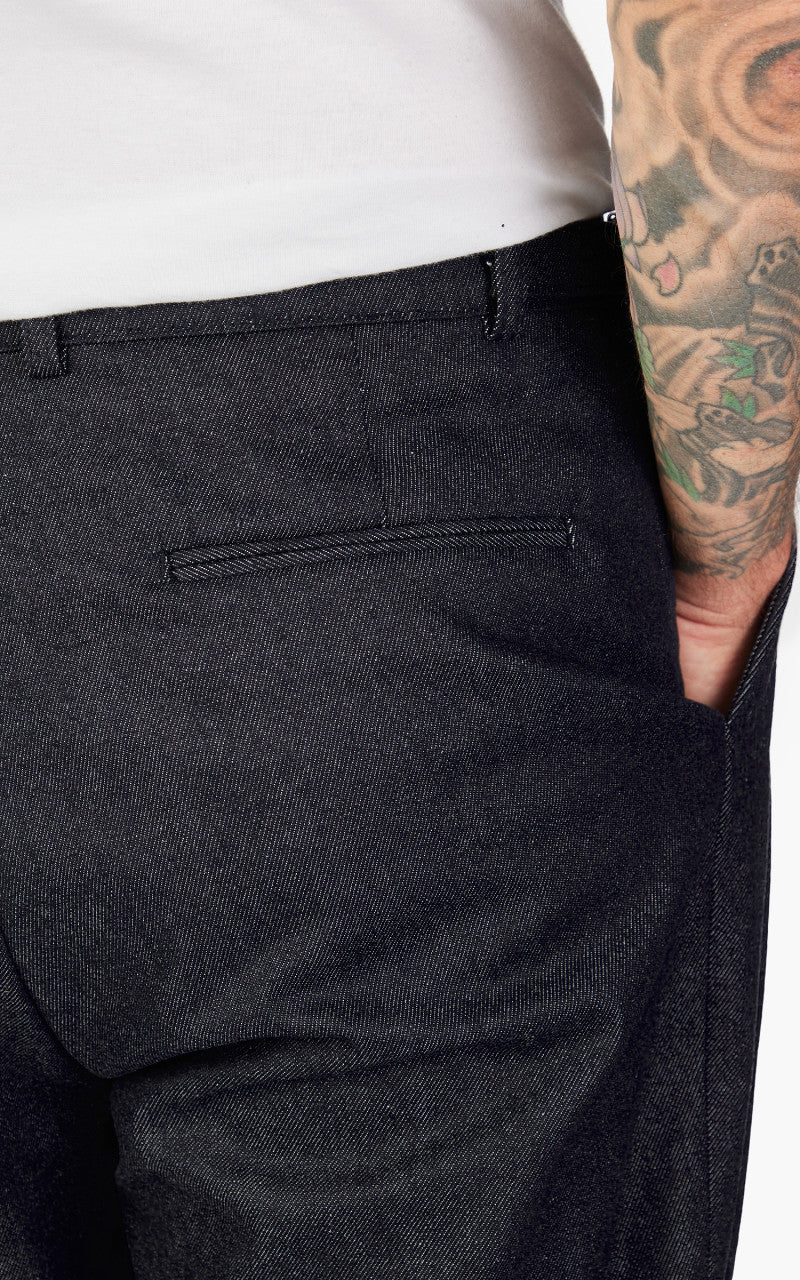 FrizmWORKS Side Adjust Two Tuck Denim Pants Indigo