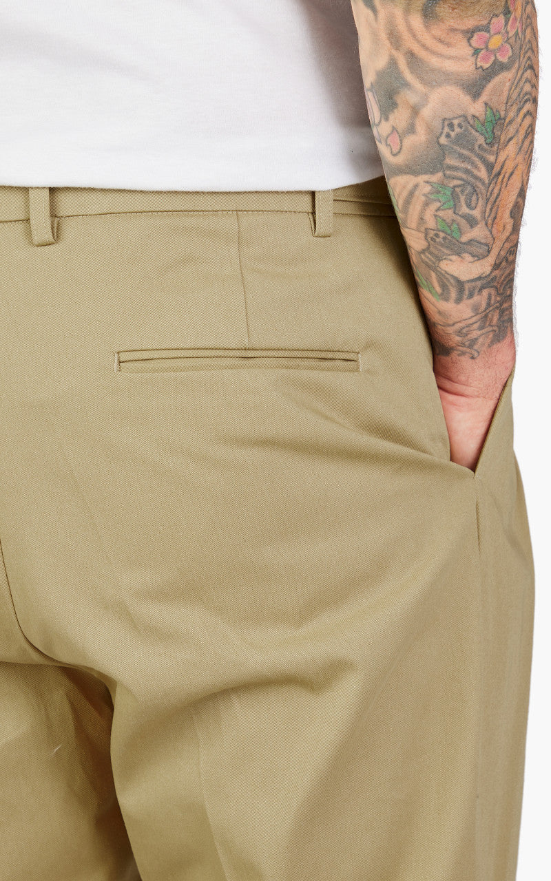 FrizmWORKS Side Adjust Two Tuck Pants Beige