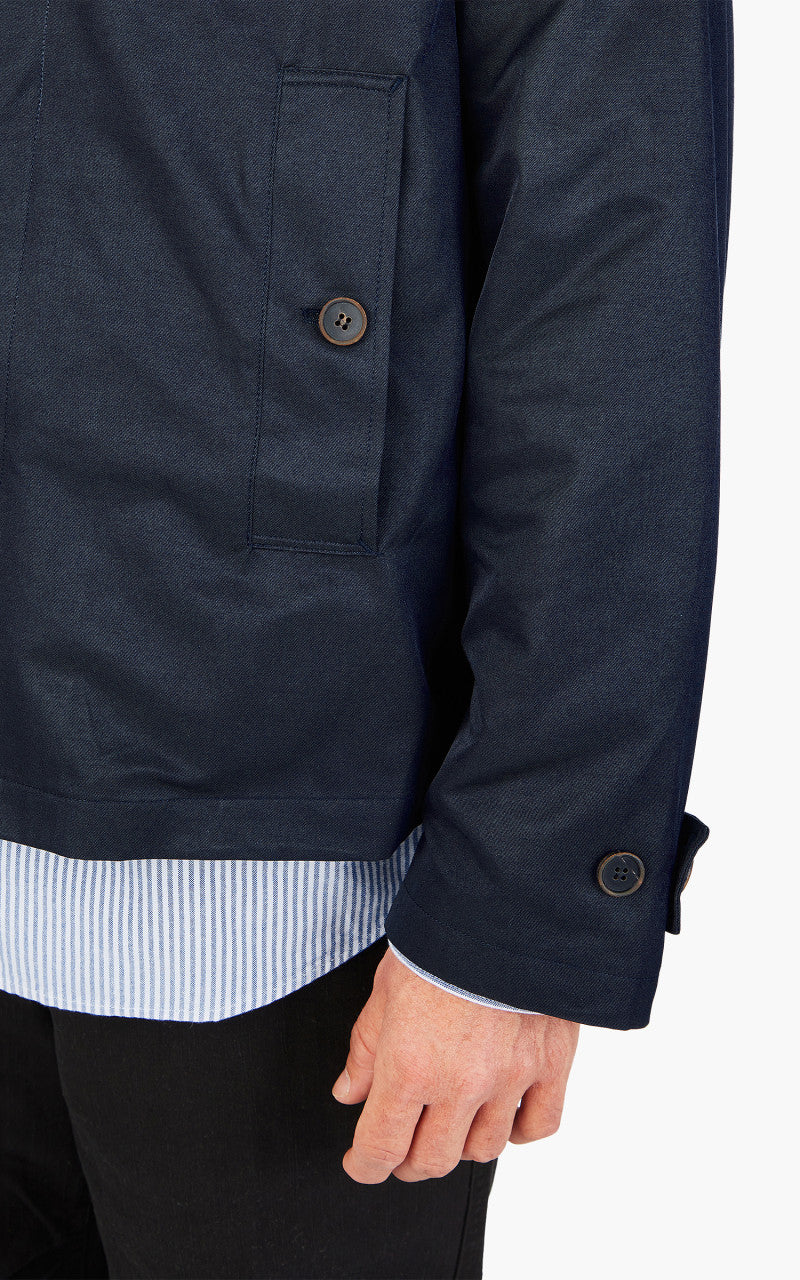 FrizmWORKS Solar Twill Balmacaan Half Jacket Navy