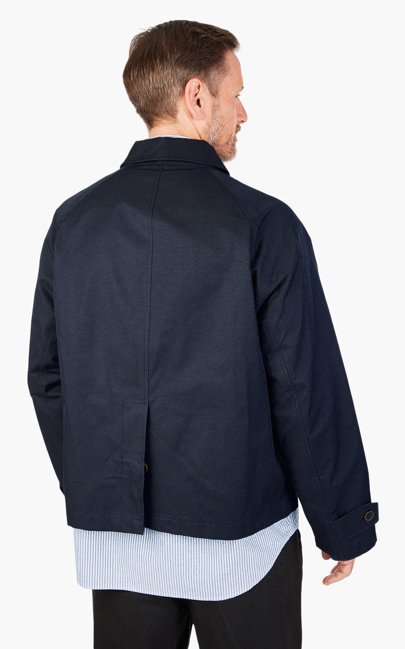 FrizmWORKS Solar Twill Balmacaan Half Jacket Navy