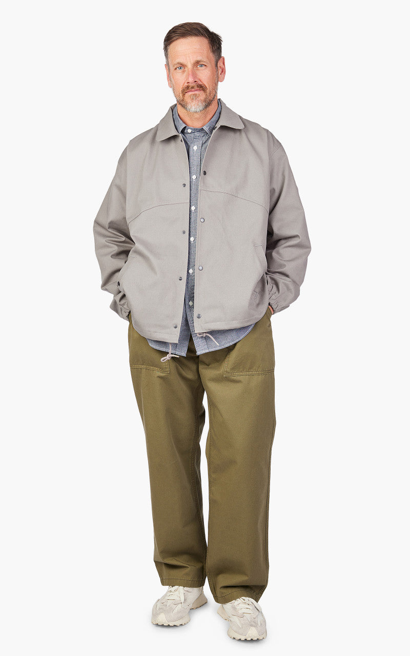 FrizmWORKS Twill Cotton Coach Jacket Fog Gray