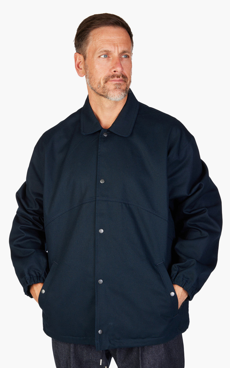 FrizmWORKS Twill Cotton Coach Jacket Navy