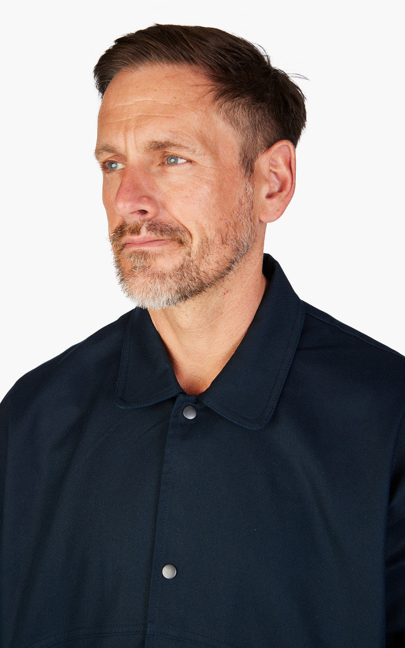 FrizmWORKS Twill Cotton Coach Jacket Navy