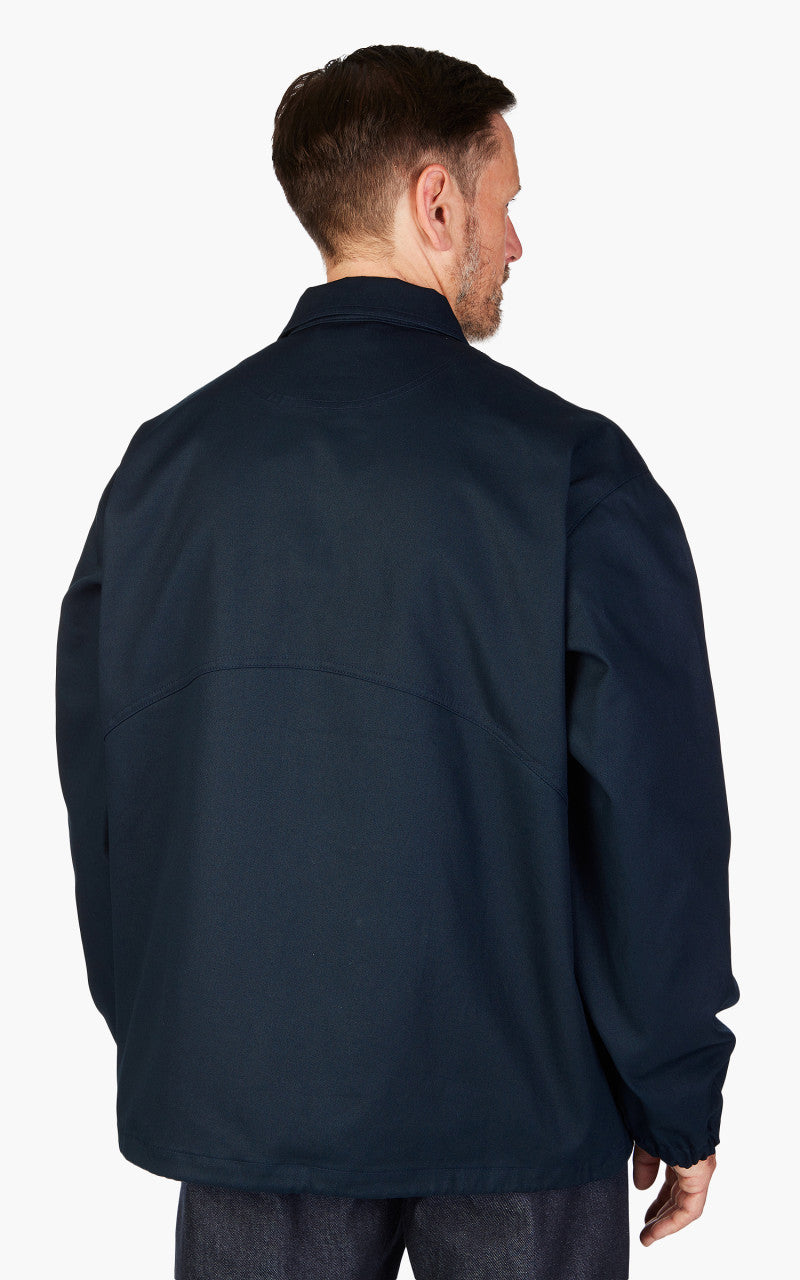 FrizmWORKS Twill Cotton Coach Jacket Navy