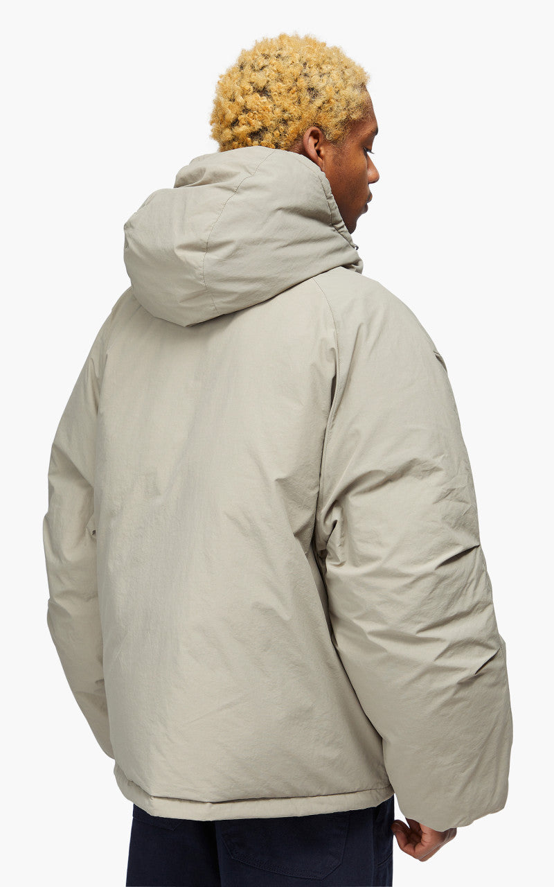 FrizmWORKS Hooded Puffer Down Parka Taupe