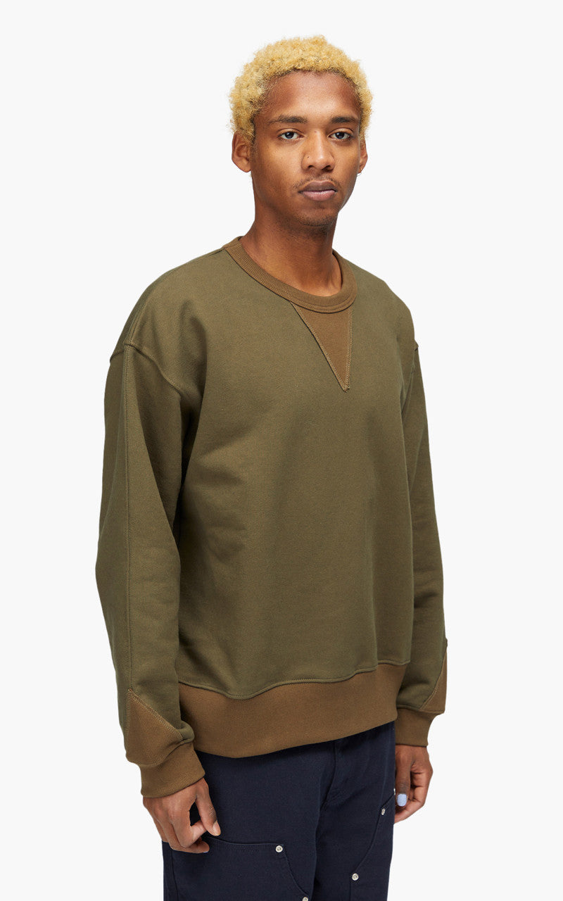 FrizmWORKS Gusset Coloration Heavyweight Sweatshirt Olive