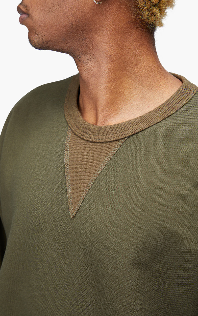 FrizmWORKS Gusset Coloration Heavyweight Sweatshirt Olive