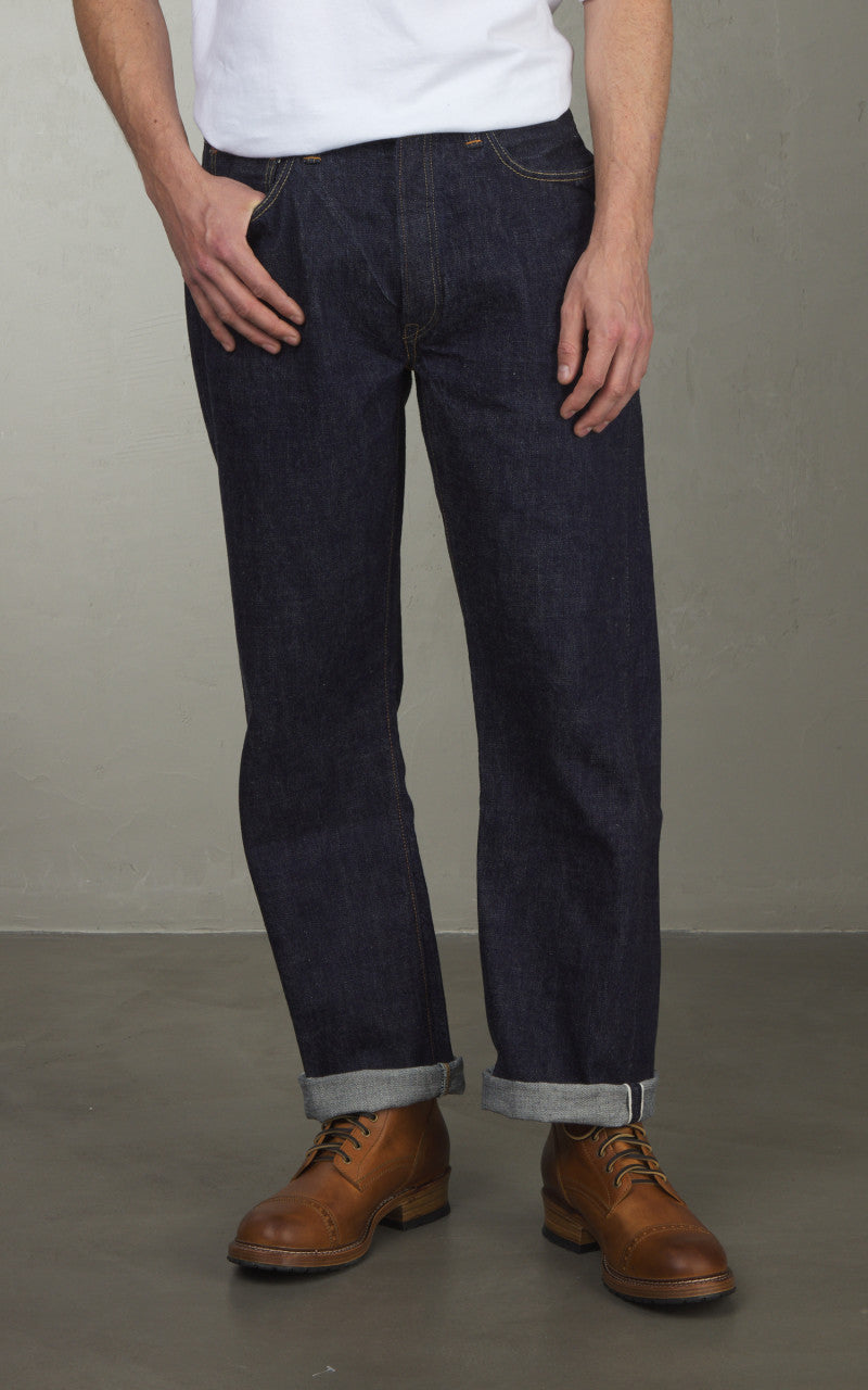 Fullcount 0105W Wide Selvedge Denim One Wash Indigo