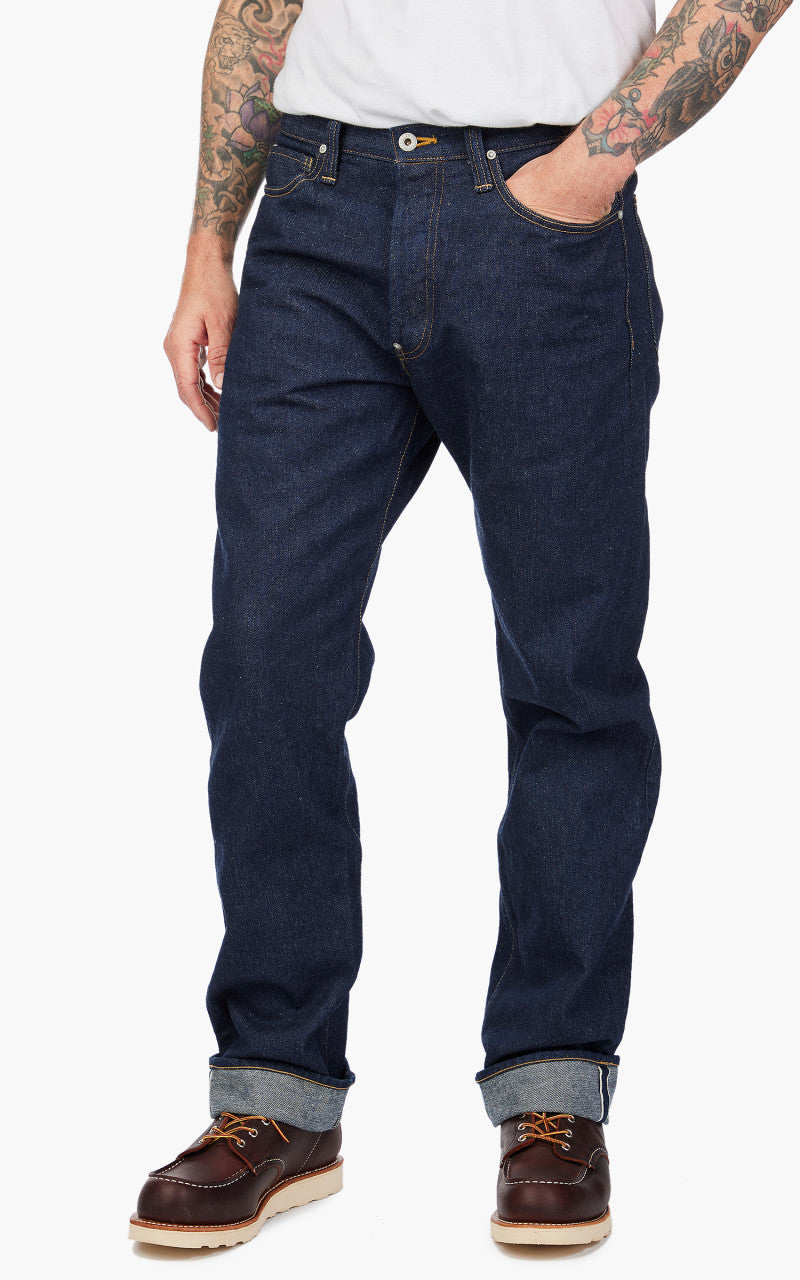 Fullcount 1107 Cowboy Jeans Selvedge Denim One Wash Indigo