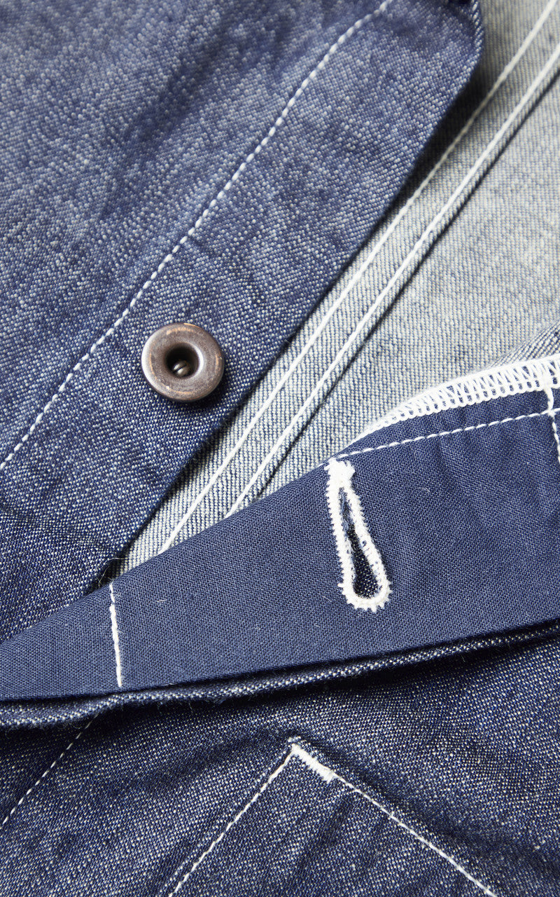 Fullcount 1132-1 PW Denim Engineer Coverall Indigo Blue