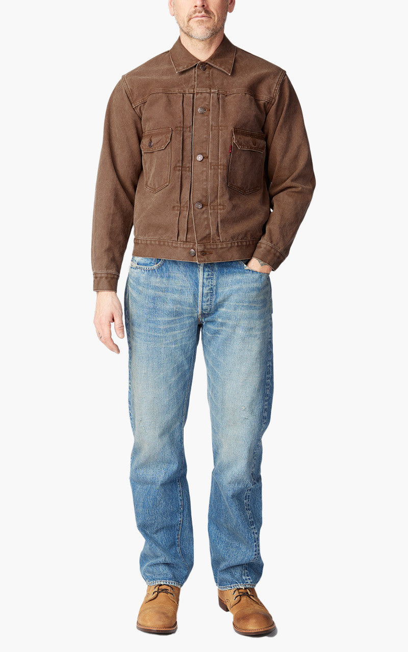 Fullcount 2035 Type 2 Paraffin Canvas Jacket Brown 16oz