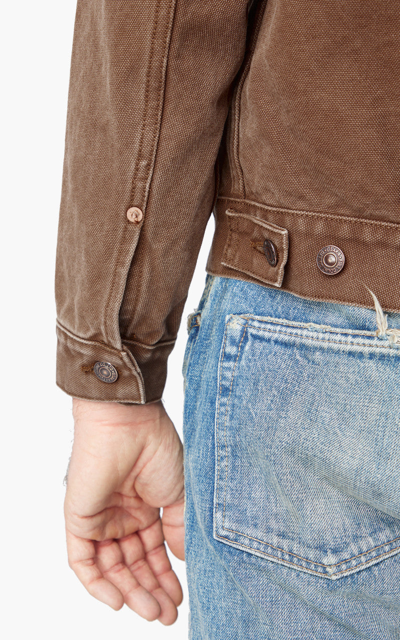 Fullcount 2035 Type 2 Paraffin Canvas Jacket Brown 16oz