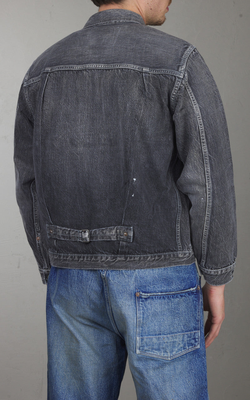 Fullcount 2107BKHW Type 1 Selvedge Denim Jacket Dartford Black