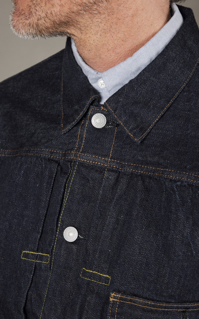 Fullcount 2107SSW Type 1 Selvedge Denim Jacket Super Smooth One Wash Indigo