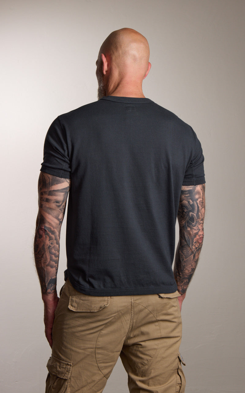 Fullcount 5222-22 Flat Seam Heavyweight T-Shirt Ink Black