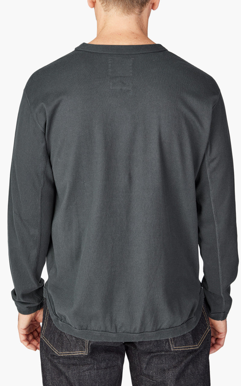 Fullcount RL-005 Flat Seam Heavyweight Longsleeve T-Shirt Ink Black