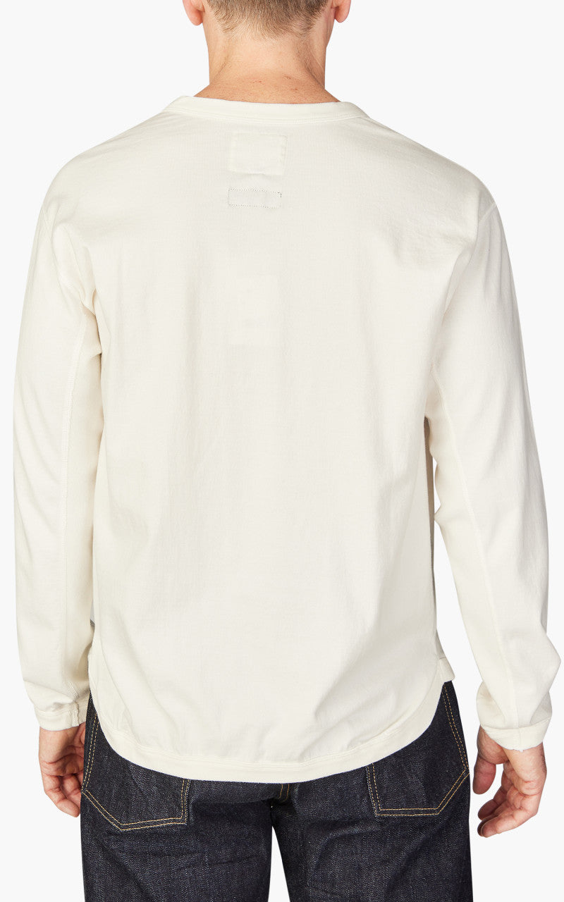Fullcount RL-005 Flat Seam Heavyweight Longsleeve T-Shirt White