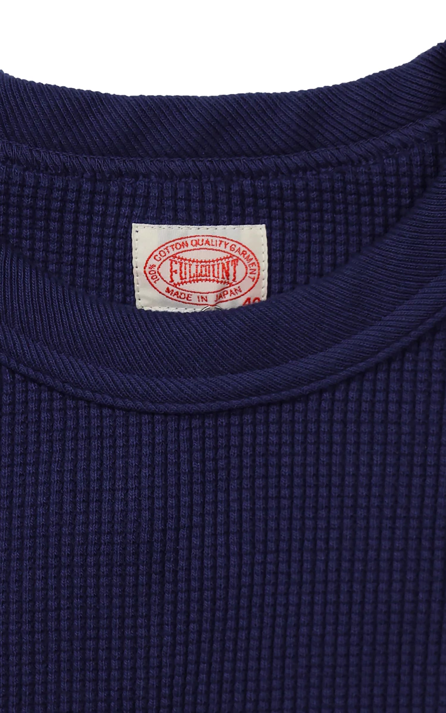 Fullcount 5964-25 Heavyweight Waffle Longsleeve T-Shirt Egg Plant