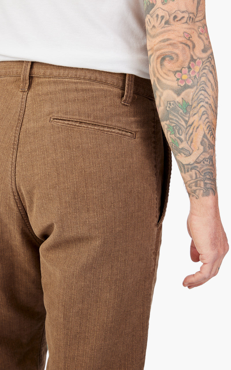 Fullcount 1128-2 Herringbone Moleskin Farmers Trouser Brown