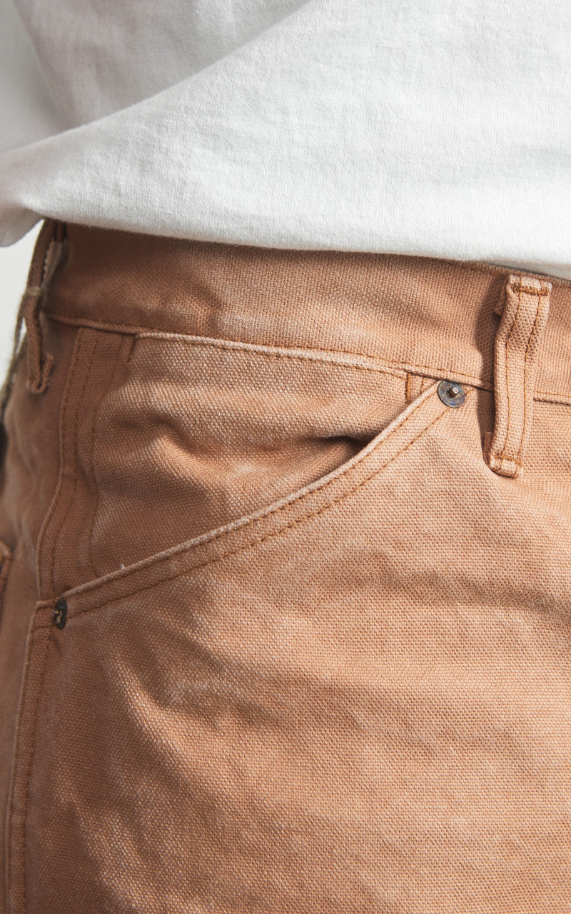 Fullcount 1129-6 Persimmon Tannin Dye Heavy Duck Work Pants Brown