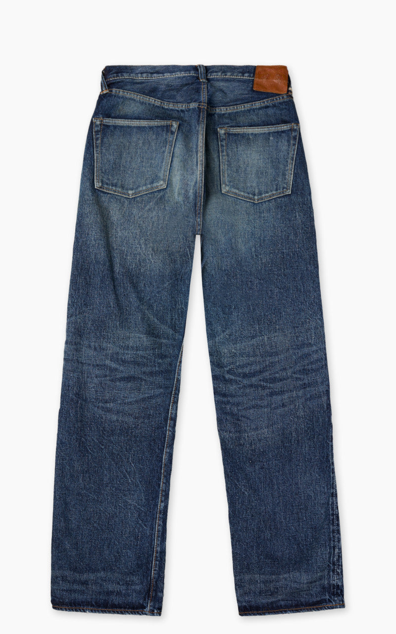 Fullcount 1345-0105 Wide Denim Fear Of The Dark Washed Indigo Blue