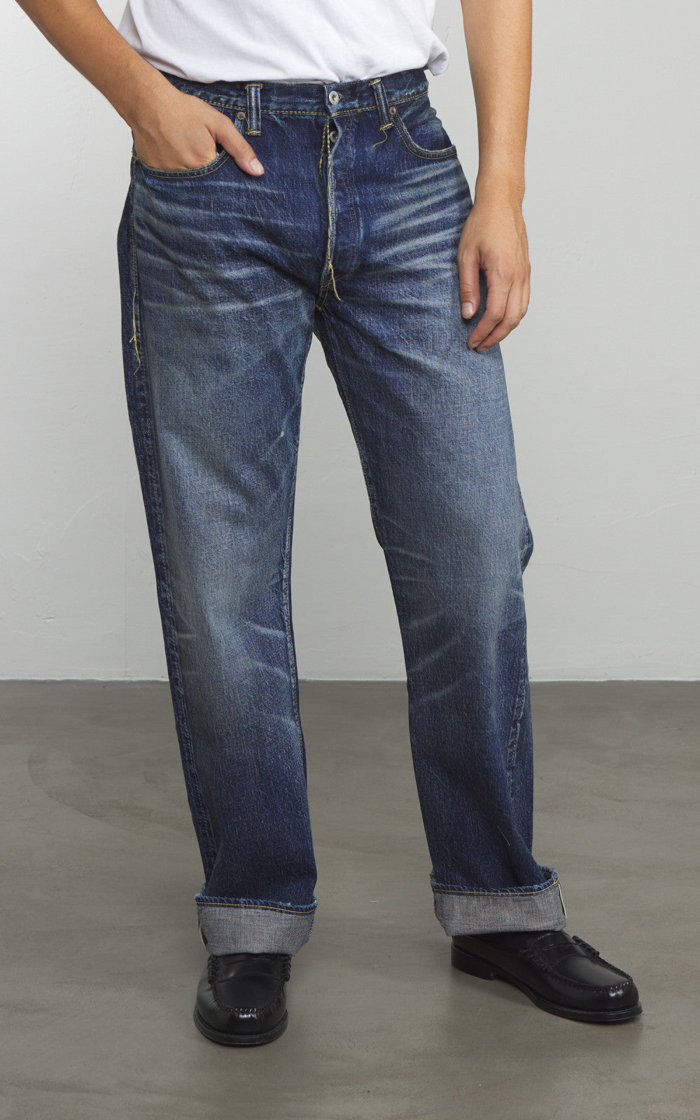 Fullcount 1353-S0105 Wide Denim "More Than Just Fear" Indigo Blue 13.7oz