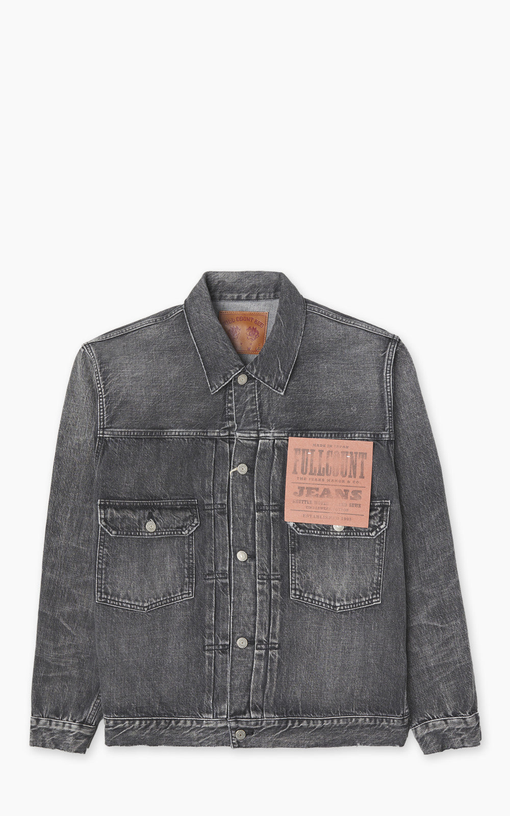 Fullcount 2102BKHW Type 2 Selvedge Denim Jacket Dartford Black