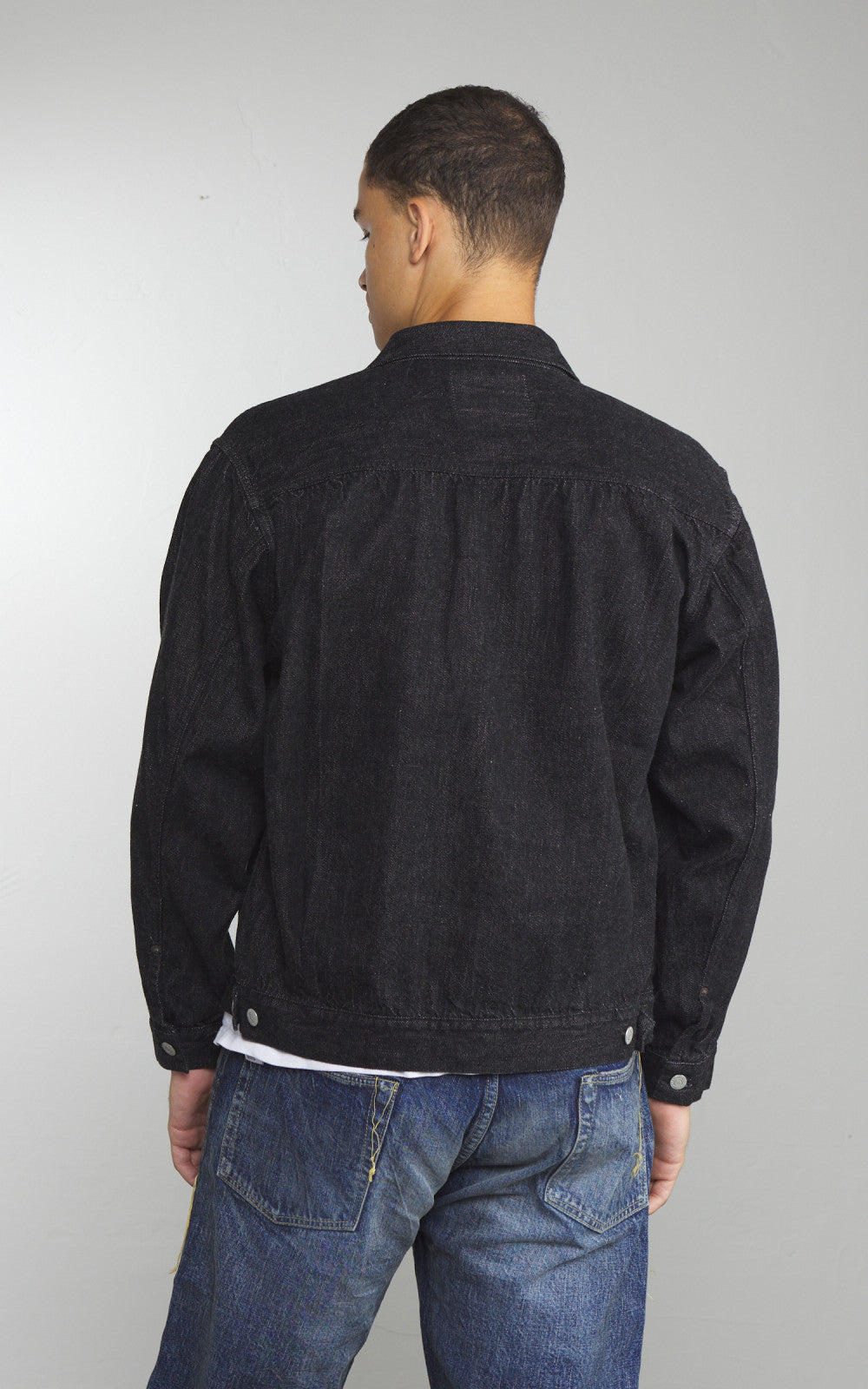 Fullcount 2102BKSS Type 2 Selvedge Super Smooth Denim Jacket Black