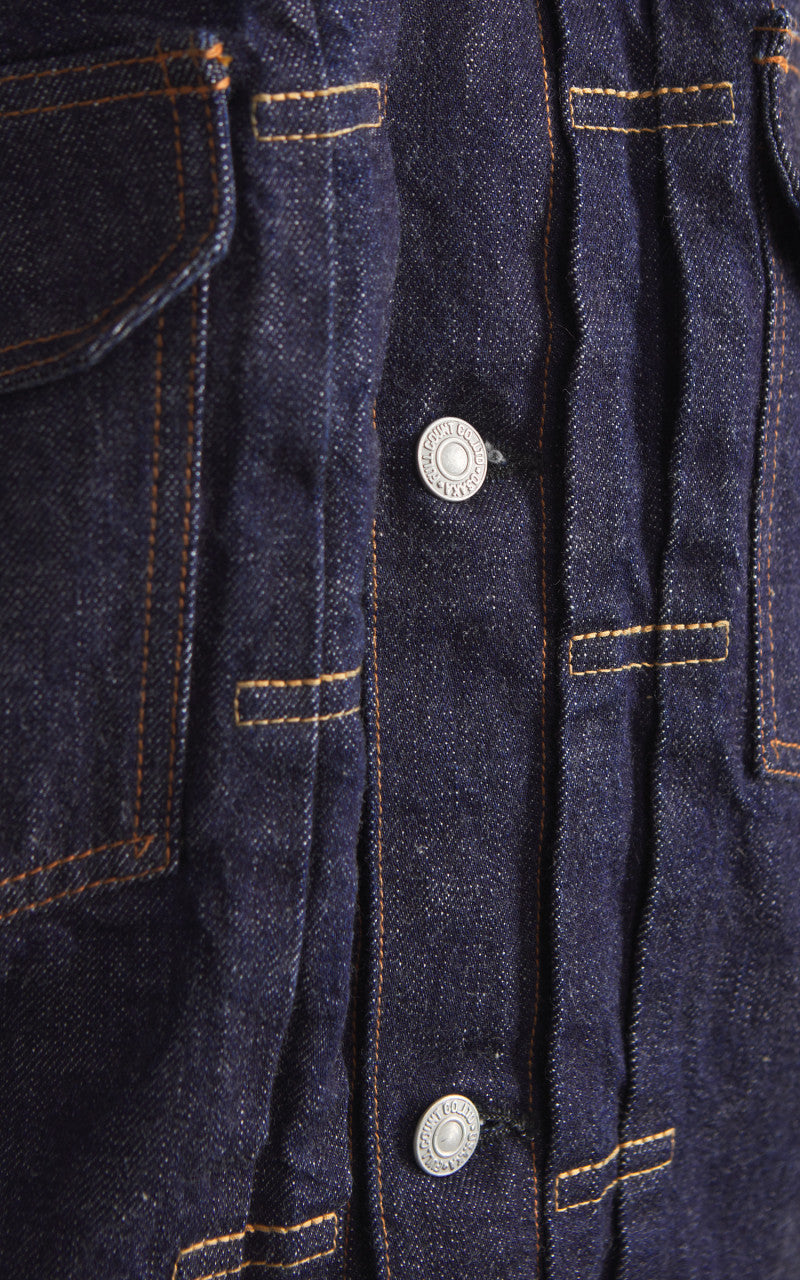 Fullcount 2102W Type 2 Selvedge Denim Jacket One Wash