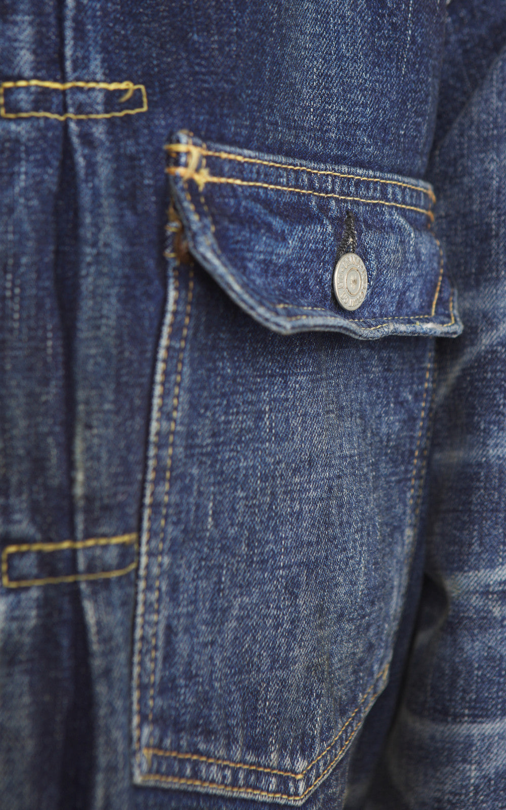 Fullcount 2978D-2107 Type 1 Selvedge Denim Jacket "More Than Just Fear" Indigo Blue