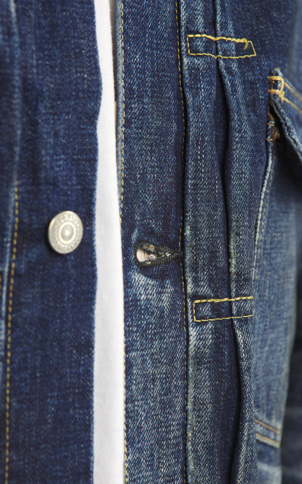 Fullcount 2978D-2107 Type 1 Selvedge Denim Jacket "More Than Just Fear" Indigo Blue