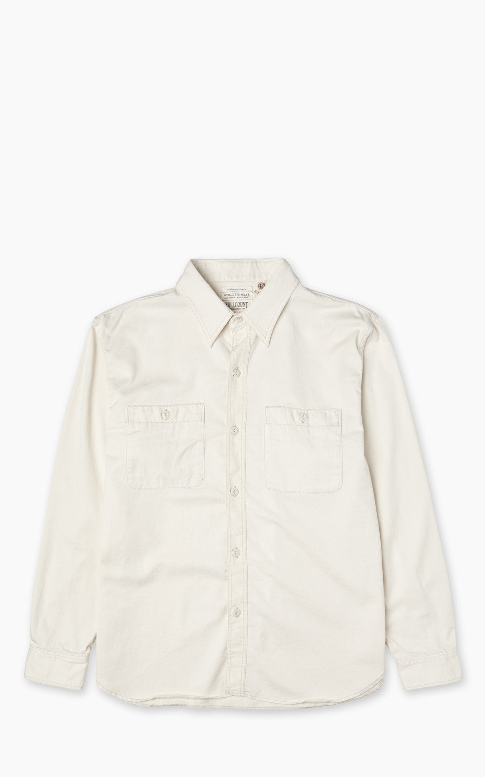 Fullcount 4087-2 Twill Work Shirt Ecru