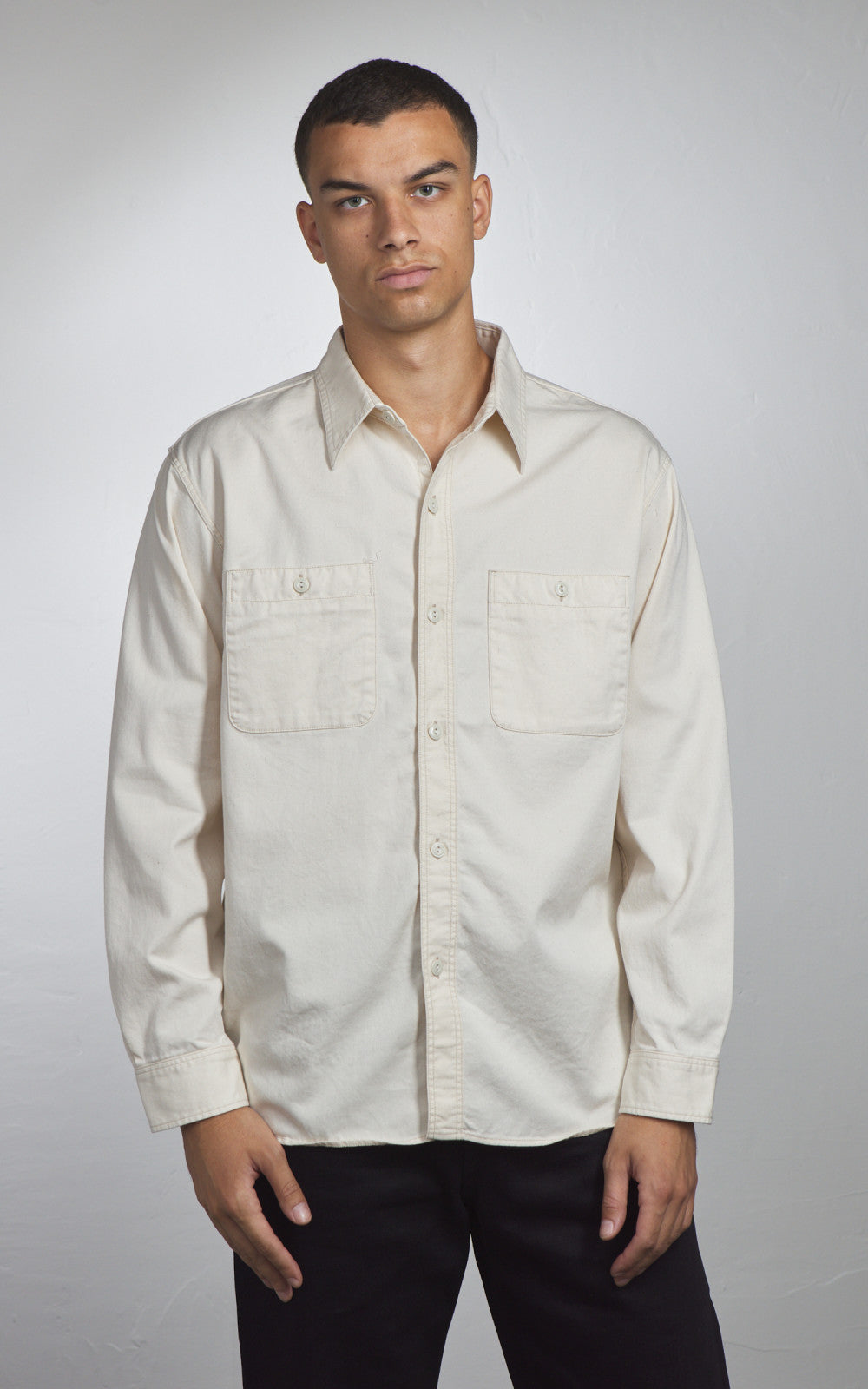 Fullcount 4087-2 Twill Work Shirt Ecru