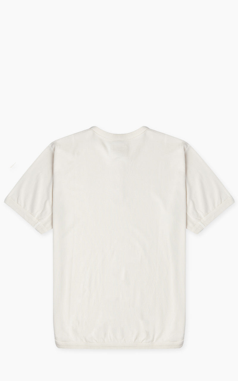 Fullcount 5222H-21 Flat Seam Heavyweight Henley T-Shirt Ecru