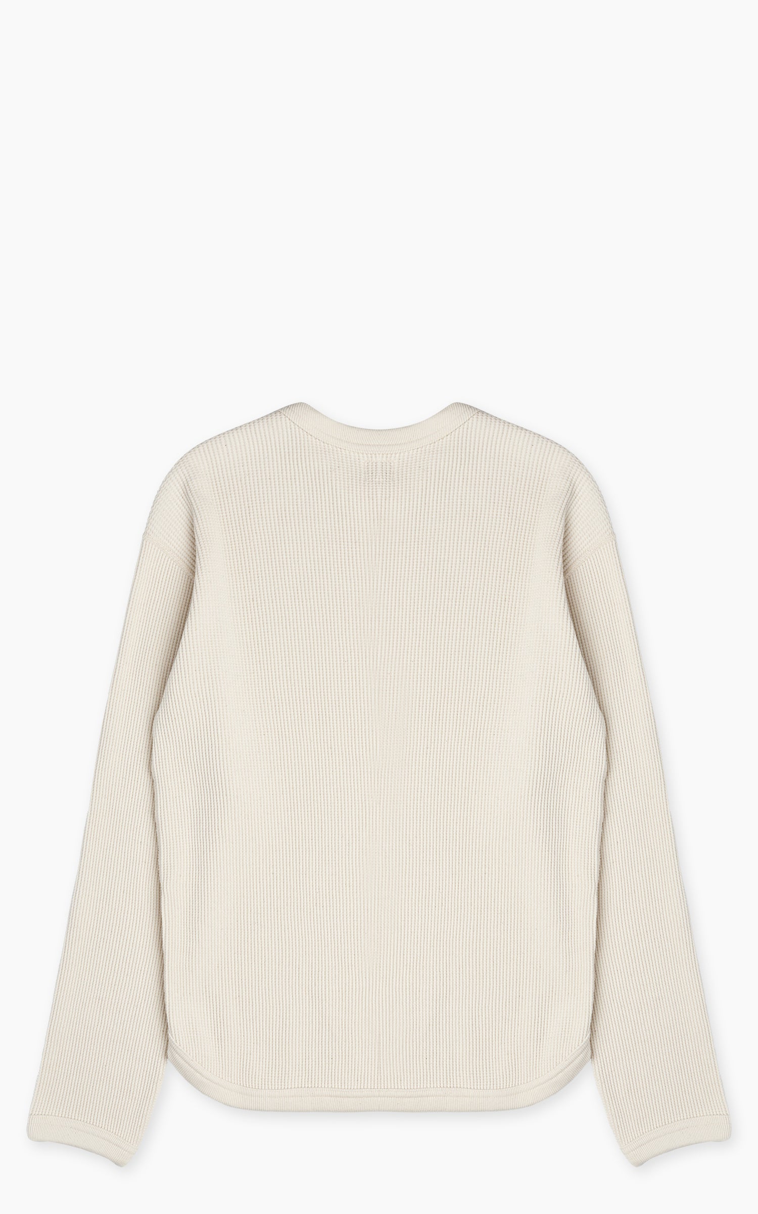 Fullcount 5964-22 Heavyweight Waffle Longsleeve T-Shirt Ecru