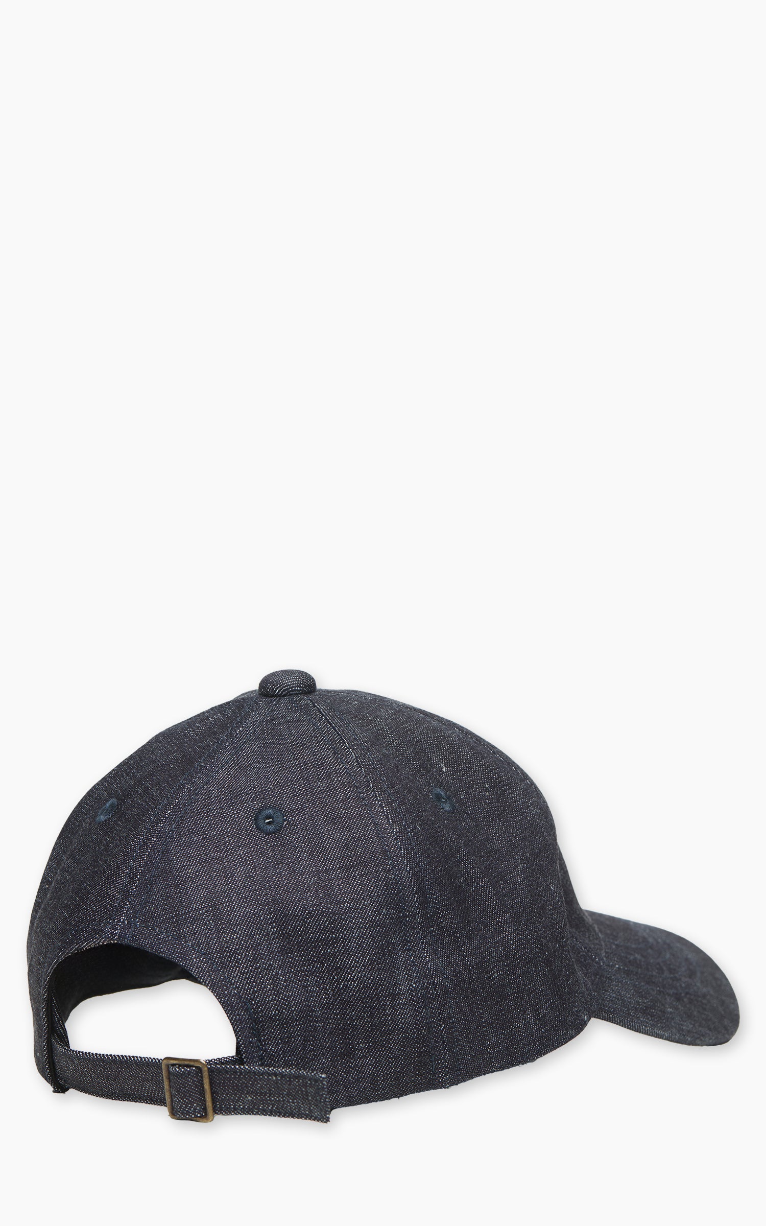 Fullcount 6843L 6 Panel Low-Crown Denim Baseball "F" Cap Indigo