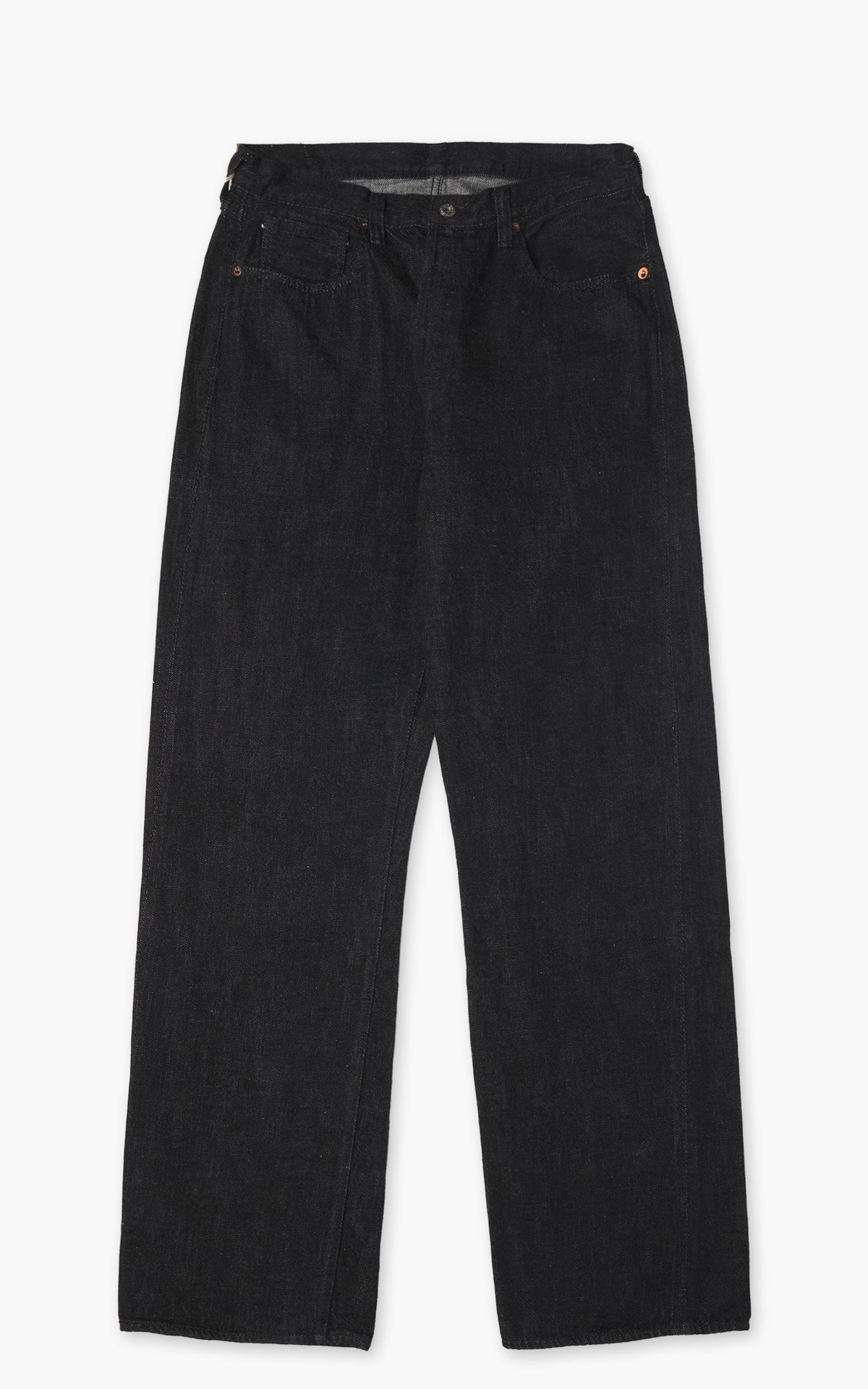 Fullcount S0105BKSSW WWII Model Denim Pants One Wash Black 11.5oz