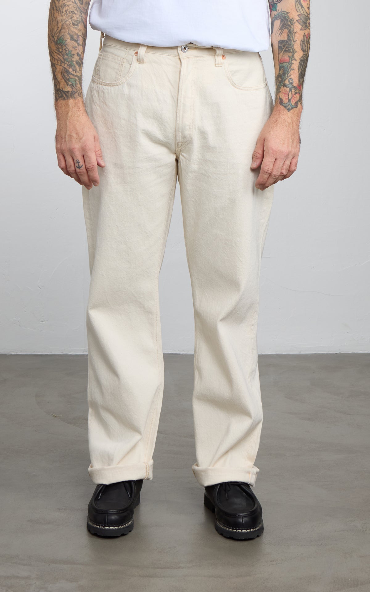 Fullcount S0105ECSSW WWII Model Selvedge Denim One Wash Ecru