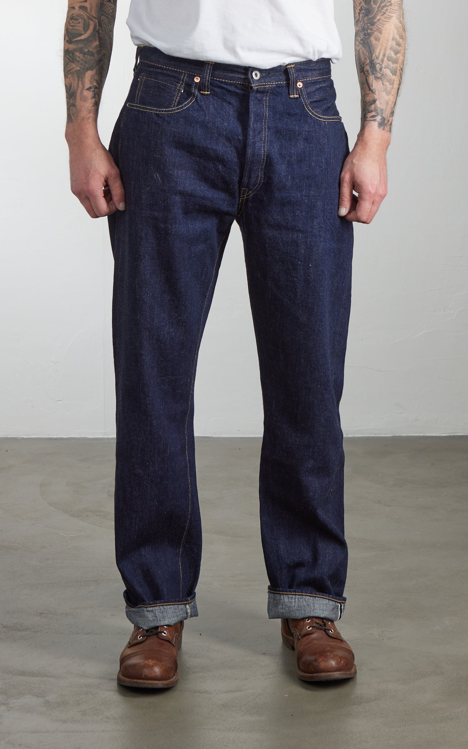 Fullcount S0105SSW WWII Model Denim Pants One Wash Indigo 11.5oz