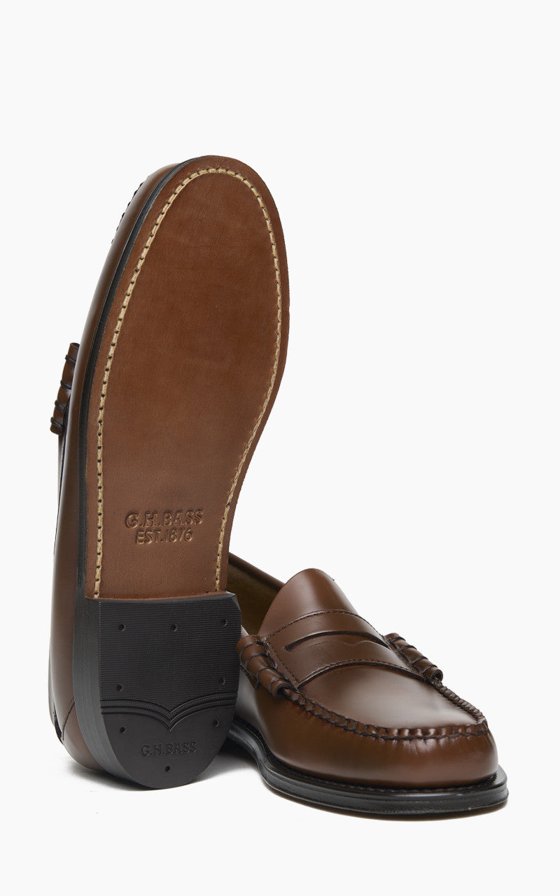 G.H. Bass Weejuns Larson Penny Loafers Leather Brown