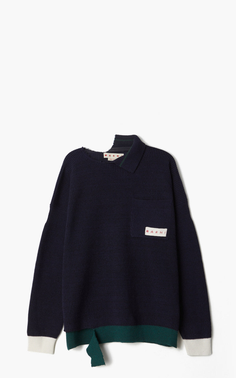 Marni Roundneck Knit Sweater Iris